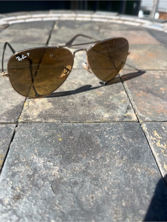 Ray-Ban Other - Ray-Ban Gold Frame Sunglasses with Brown Lenses